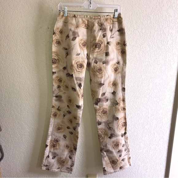 Vintage Cache Y2K Metalic Shimmery Iridescent Gold Womens Pants Size 6 - Picture 4 of 11